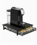 Porta Capsule Caffè 36 Posti con Cassetto Estraibile in Metallo e Base Antiscivolo