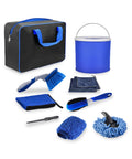 daimann kit pulizia auto professionale con 16 pezzi in morbido tessuto chenille ean 8056590070321
