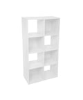Scaffale 8 Moduli In Legno 67,5x134cm Bianco