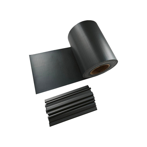 Frangivista per balcone e giardino in PVC antracite 19x3500 cm