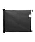 Cancelletto Di Sicurezza Per Bambini Con Tenda Estensibile 130x8x88cm Nero