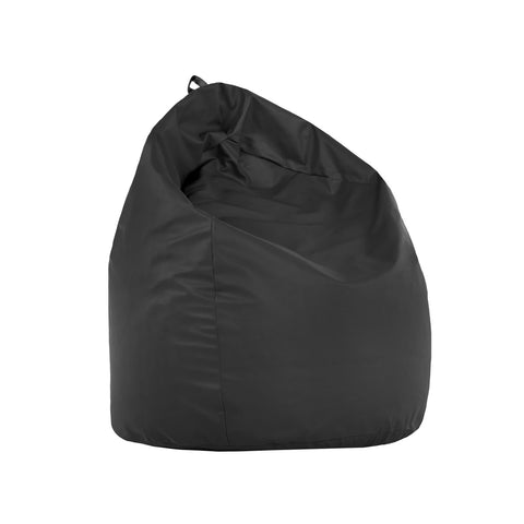 Fekete nylon babzsákfotel 65x62 cm