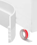 Guarnizione Sottoporta a Spazzola Adesiva 1m in PVC Isolante Termico e Acustico
