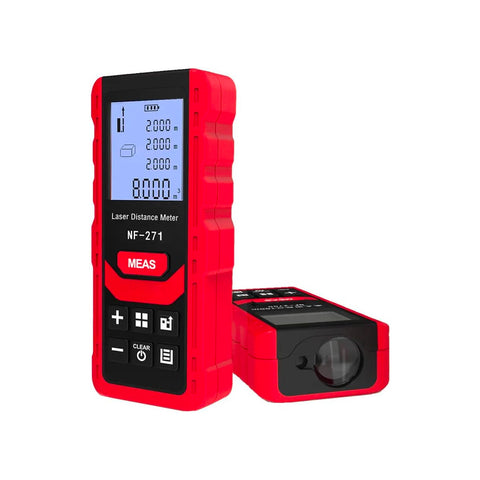 Lézeres mérőműszer 3 mértékegységgel, 4 cm-50 m-es LCD-kijelzővel