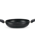 Tegame 28cm Antiaderente Effetto Pietra con Minerali e Fondo Inox
