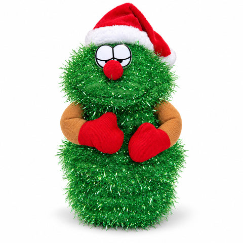 Albero di Natale Danzante 32 cm con Musica e Cappello Natalizio