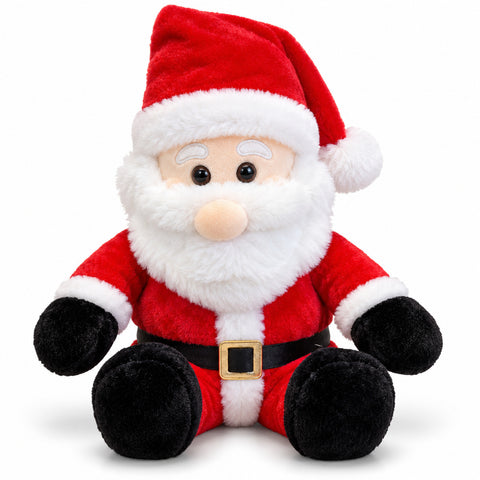 saint joy babbo natale seduto 40 cm in tessuto morbido decorazione natalizia ean 8056819081633