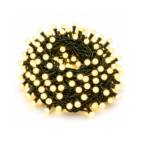 Catena Luminosa 500 LED Cherry 12,5 m, 8 Giochi di Luce, IP44