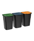 Set 3 Pattumiere Raccolta Differenziata 25l