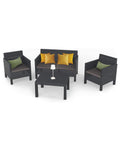 Set Penelope Salotto Da Giardino Antracite