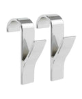 Set 2 Ganci Scaldasalviette Cromo