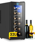 Cantinetta vino frigo 12 bottiglie 32L con display touch