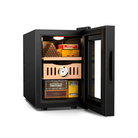Umidificatore per sigari mini frigo 18L con 2 mensole