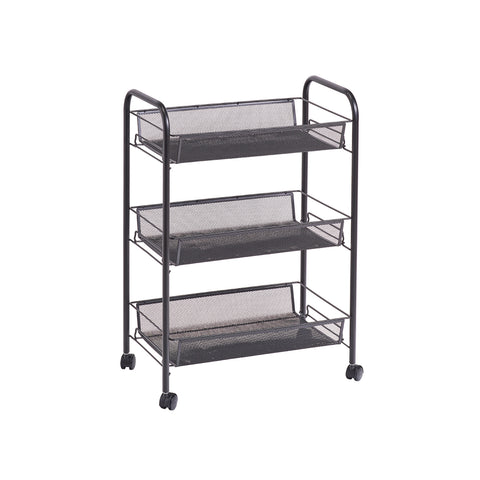 Carrello Organizer 3 Ripiani In Metallo
