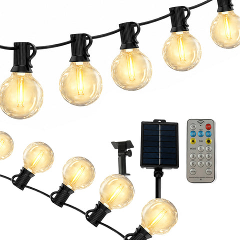 saint joy catena luminosa da esterno solare 15 m con 24 lampadine led g40 ean 8050043128577