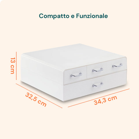 avilia home organizer per cialde e capsule caffe 4 cassetti design salvaspazio ean 8052879010583