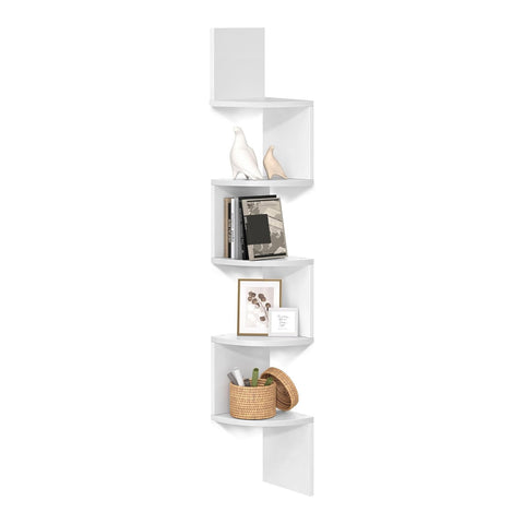 avilia home scaffale angolare bianco a 5 ripiani salvaspazio per casa ean 8052879010606