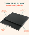avilia organizer da cucina con ripiano estraibile salvaspazio per forno a microonde ean 8052879010163