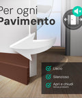 kombo base porta a spazzola adesiva 1m in pvc isolante termico rumori ean 8055384191730