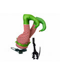 saint joy babbo natale incastrato nellalbero con gambe animate e musica ean 8050043128041