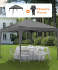 zendea gazebo 3x3mt per esterni con copertura impermeabile e telaio in acciaio ean 8015361713188