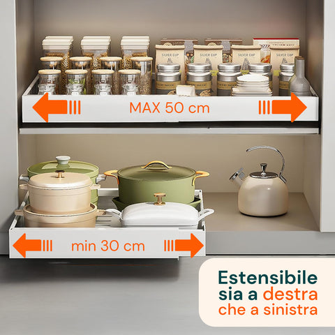 avilia home organizer estensibile per cassetti e dispensa vassoio regolabile multiuso ean 8052879011818