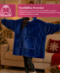 saint joy coperta con maniche e cappuccio felpa coperta oversize 2 colori ean 8050043128386