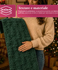 saint joy runner natalizio 33x180 cm con alberi in rilievo rosso o verde ean 8050043128317