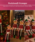 saint joy elfi di natale set 2 pezzi flessibili h40 cm 2 fantasie ean 8050043128430
