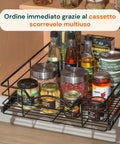 avilia home cestello estraibile cucina per dispensa e sottolavello in metallo ean 8052879011085