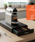 avilia home organizer capsule caffe 1 cassetto nero elegante capienza 50 capsule ean 8052879011023