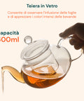 avilia servizio da te in vetro borosilicato con infusore e candela riscaldant ean 8052879010293