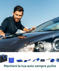 daimann kit pulizia auto professionale con 16 pezzi in morbido tessuto chenille ean 8056590070321