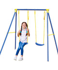 Altalena 2 Posti Per Bambini In Metallo 209x142x182cm