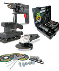 Set Avvitatore Smerigliatrice E Levigatrice Con Valigetta E 50 Accessori 500w