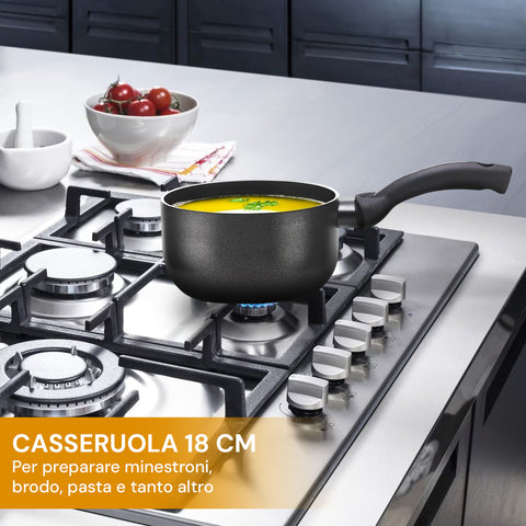 pensofal casseruola in alluminio con rivestimento antiaderente 20cm ean 8020173085200