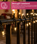 saint joy luci natalizie da esterno solari con telecomando 4 lunghezze ean 8050043128454