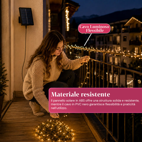 saint joy luci natalizie da esterno solari con telecomando 4 lunghezze ean 8050043128454