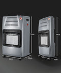 wintem buddy stufa a gas pieghevole potenza 42kw con 3 livelli di riscaldamento ean 8052286432039