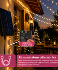 saint joy luci natalizie da esterno solari con telecomando 4 lunghezze ean 8050043128454