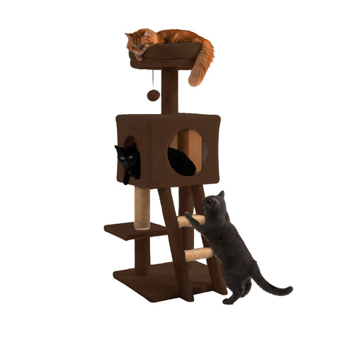 puppy lovers tiragraffi per gatti 92 cm con cuccia scala e giochi ean 8054806950597