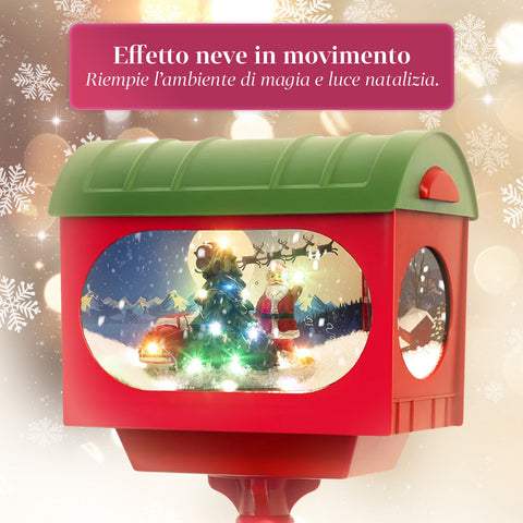 saint joy decorazione natalizia lampione flash 160 cm con led e musica per interno ed esterno ean 8388780246712