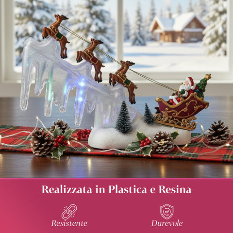 saint joy giostra natalizia con luci led musica e movimento l29xp6xh29cm ean 8053482251882