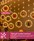 saint joy luci natalizie a batteria 10 pendenti led con decorazioni assortite ean 8050043128232