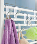 Set 2 Ganci Scaldasalviette Trasparenti per Bagno
