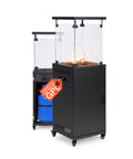 wintem caminetto a gas da esterno con roccia lavica e ruote 12kw ean 8052286432114