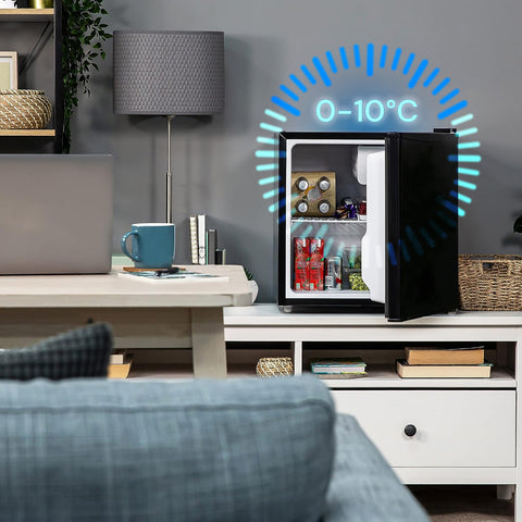 Mini frigo 48L con freezer 5L nero in metallo – foto 3