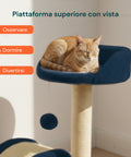 puppy lovers tiragraffi per gatti 50 cm con arco in sisal e gioco pendente ean 8054806950641