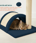puppy lovers tiragraffi per gatti 50 cm con arco in sisal e gioco pendente ean 8054806950641