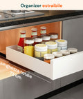 avilia home organizer estraibile salvaspazio contenitore scorrevole multiuso bianco ean 8052879011832